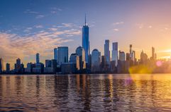 A view of lower Manhattan. 