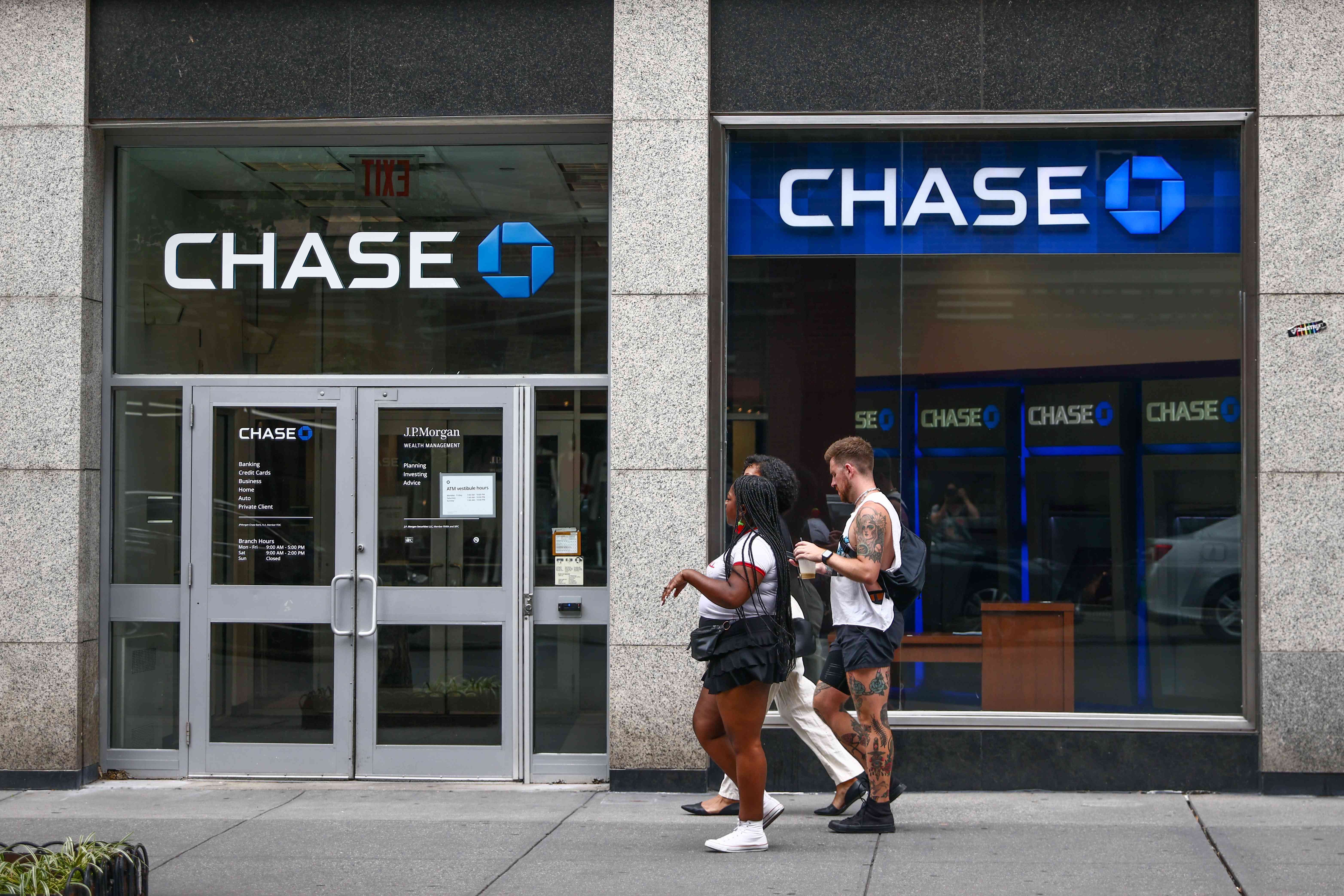 Chase Bank in New York City, United States of America on July 7th, 2024. 