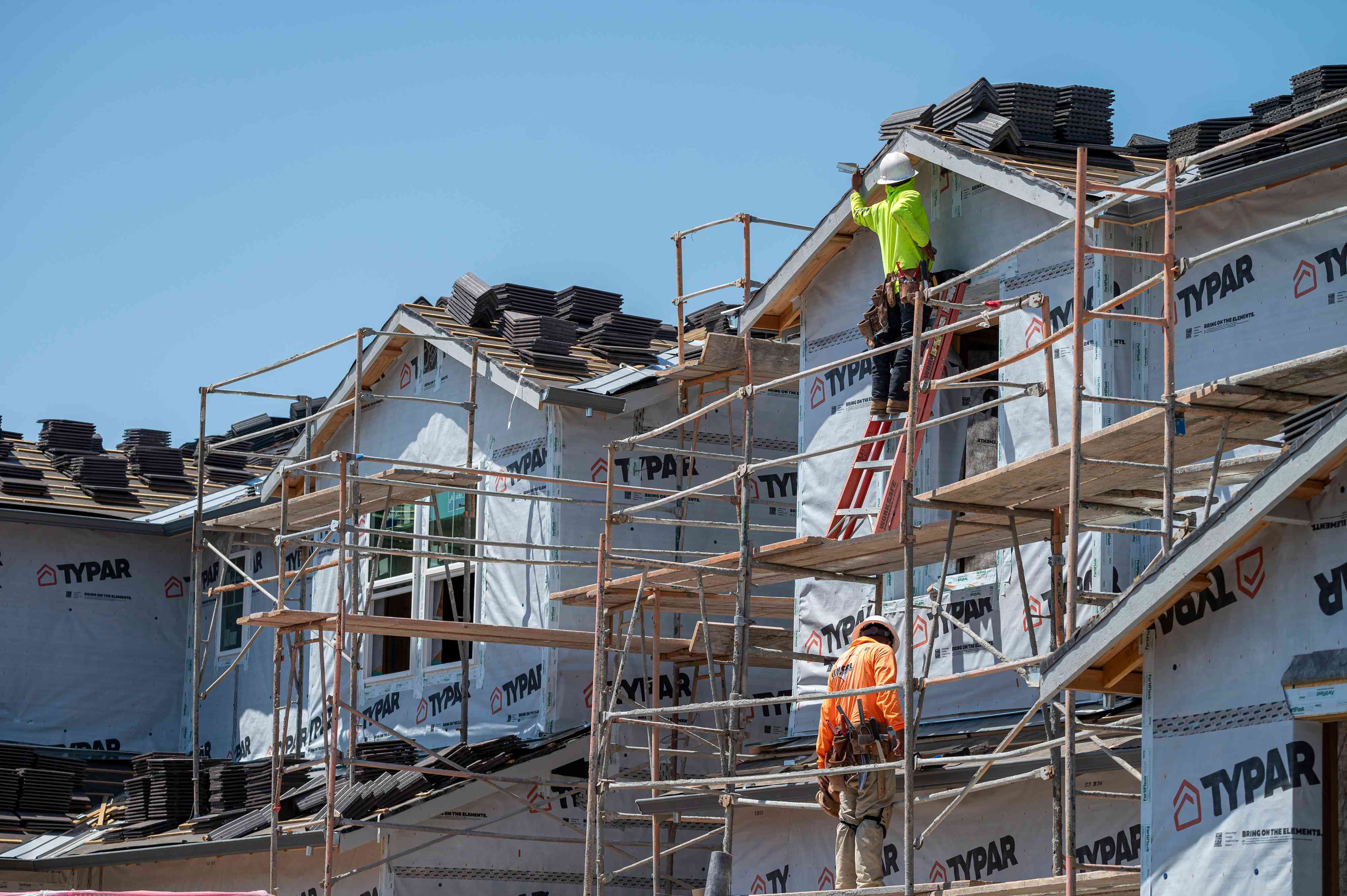 Homes under construction at the Pulte Homes Ascent at Montelena development in Rancho Cordova, California, US, on Monday, July 22, 2024.