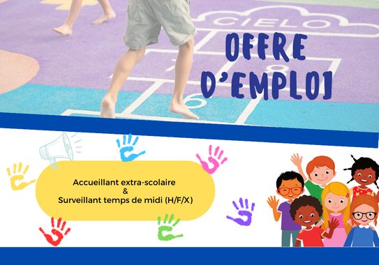 Offre d'emploi : Accueillant extra-scolaire