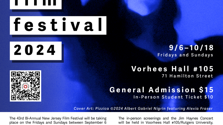 The 43rd Bi-Annual New Jersey Film Festival will be taking place on the Fridays and Sundays between September 6-October 18, 2024. 