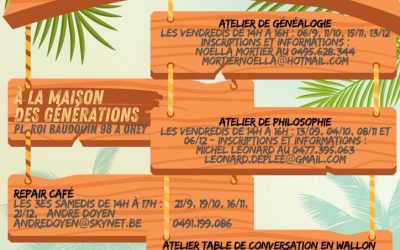 Les ateliers du C.C.C.A. (2nd semestre 2024)