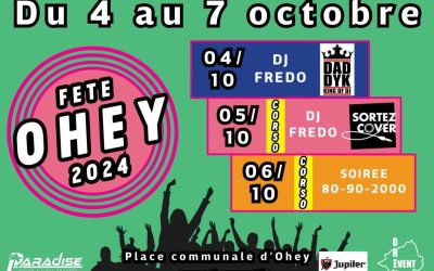 Kermesse d’Ohey 2024 –  101 ans du Corso fleuri