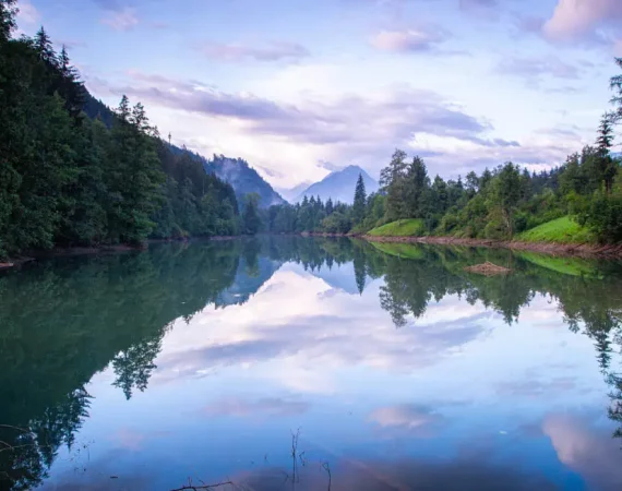 Spiegelungen in den Allgäuer Bergen