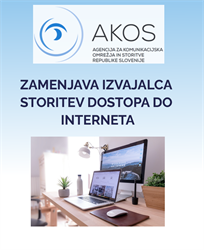 Zamenjava izvajalca storitev dostopa do interneta