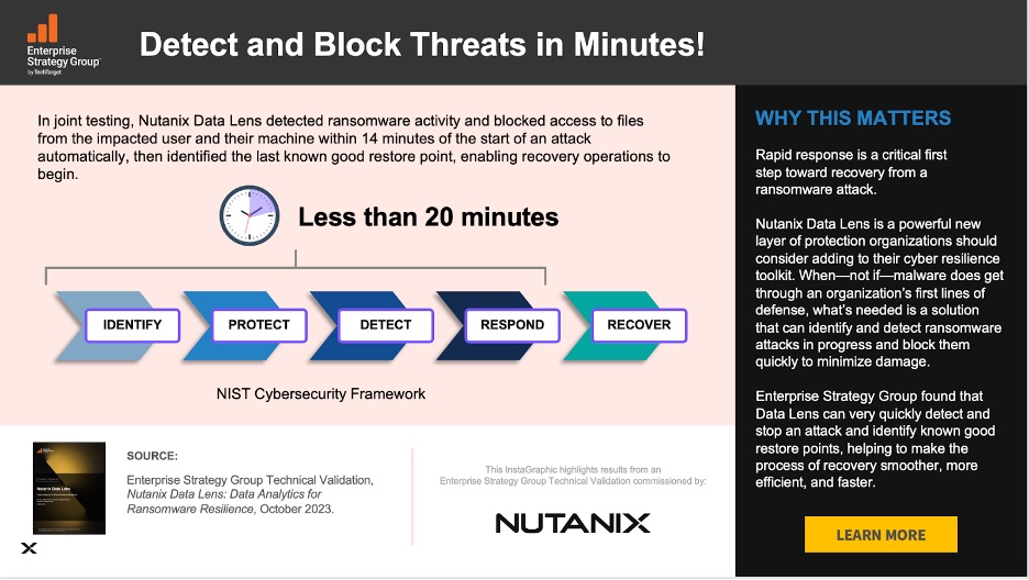 ESG graphic on Nutanix Data Lens