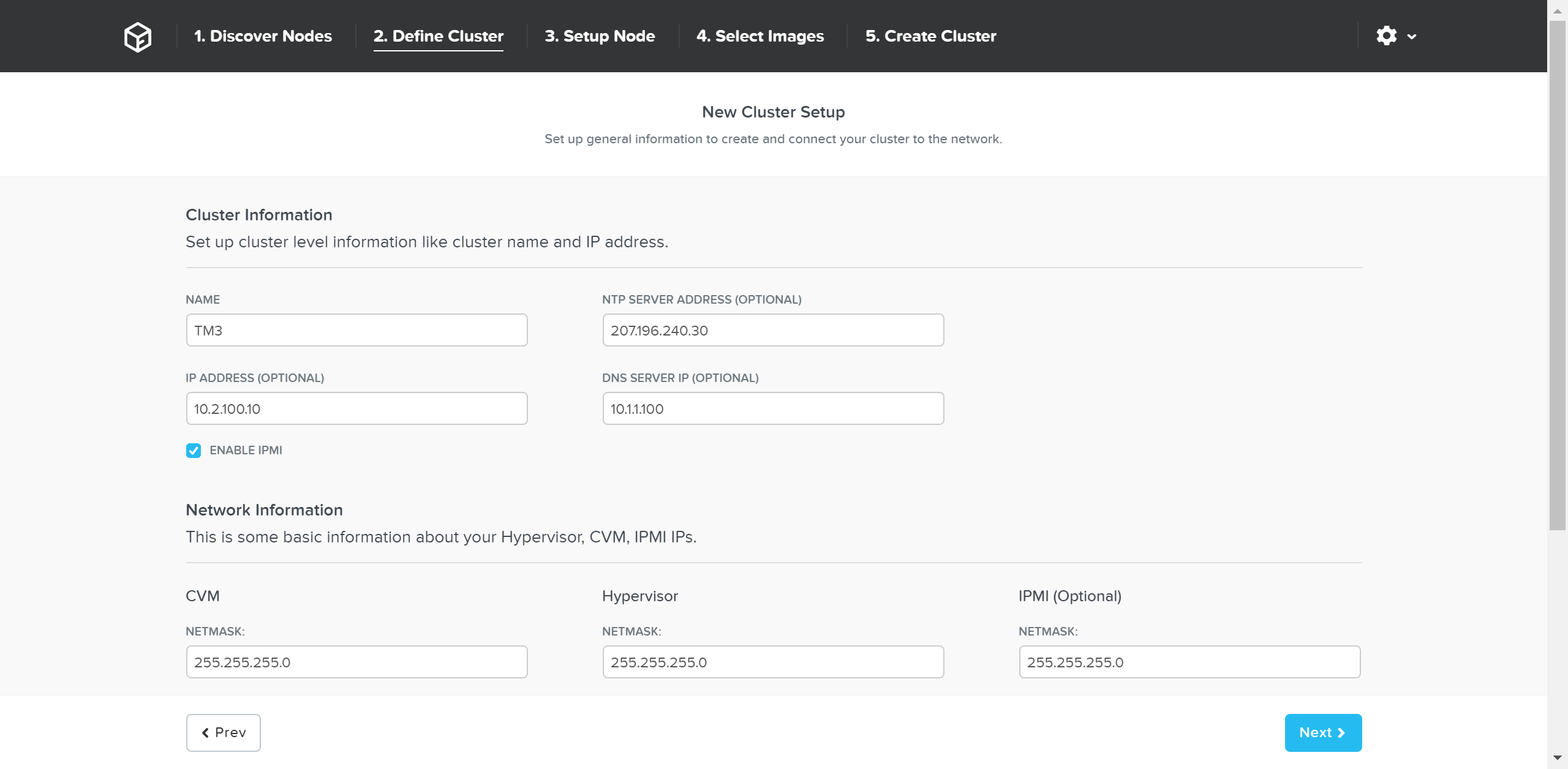 Foundation - Cluster Information