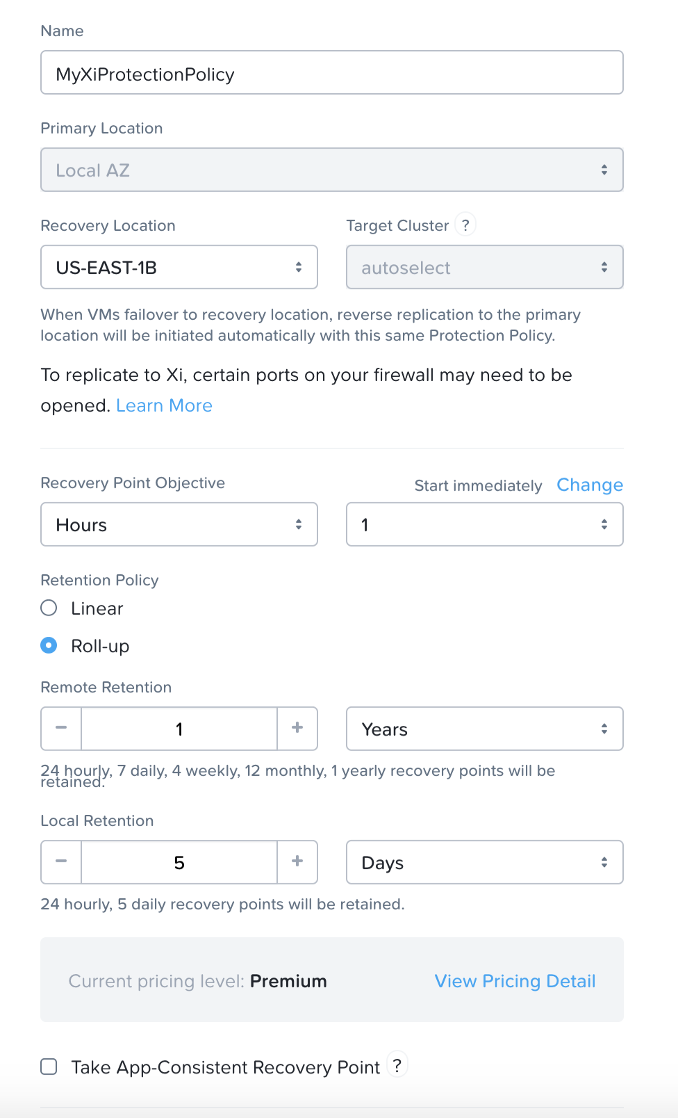 Leap - Protection Policy Inputs - Xi