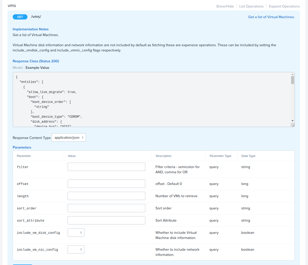 Prism Element REST API Sample Call