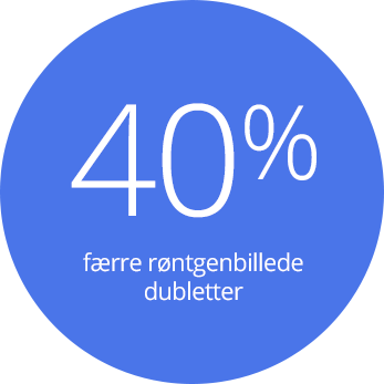 40% færre røntgenbillede dubletter