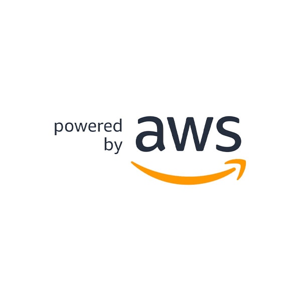 powered by AWS logo