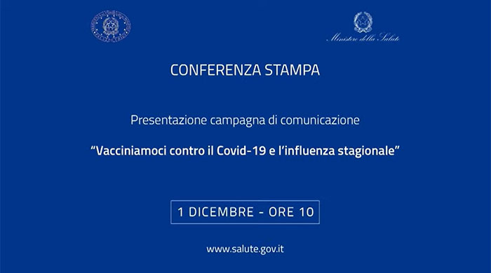 Presentazione campagna di comunicazione: "Vacciniamoci contro il Covid-19 e l'influenza stagionale"