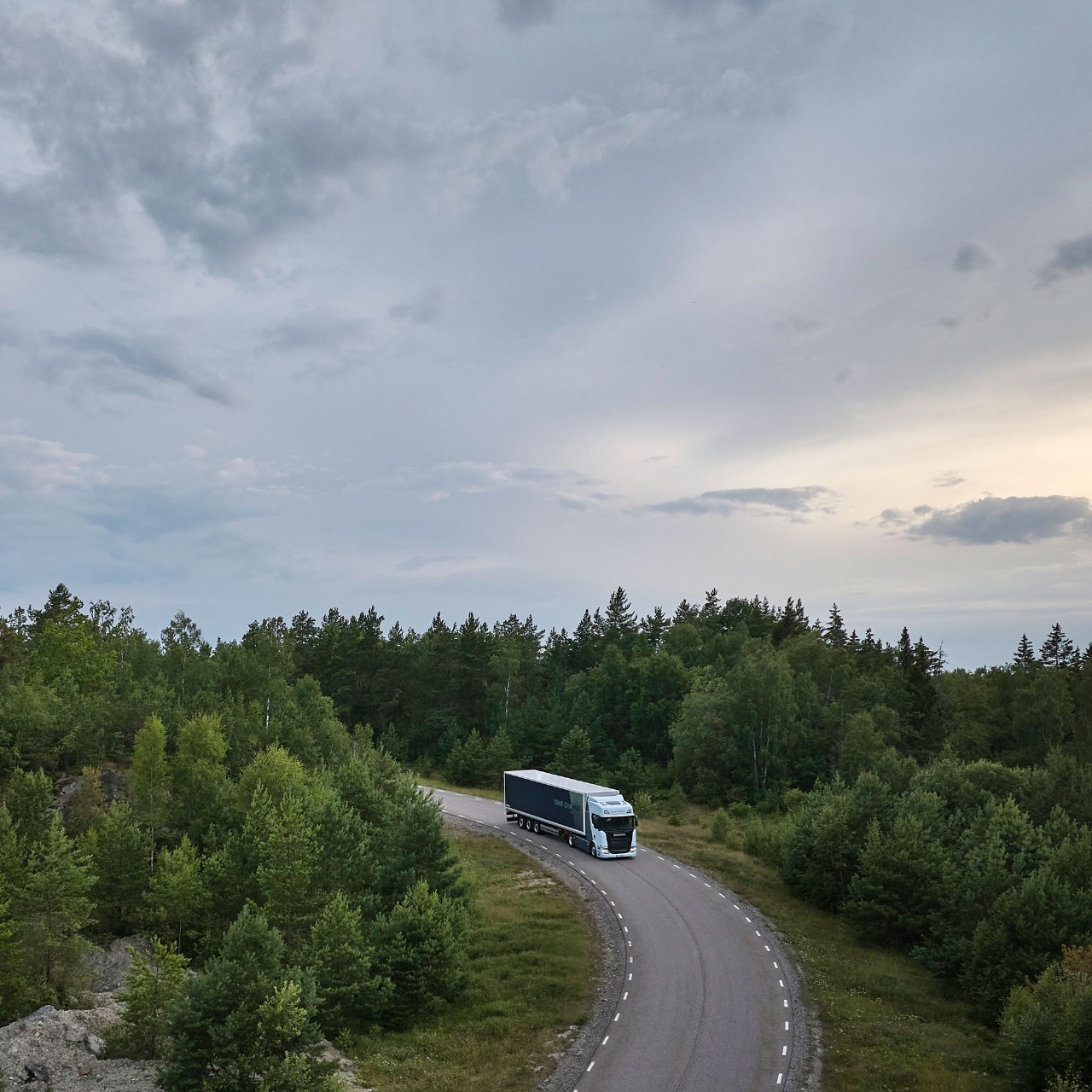 Scania Super on a bridge