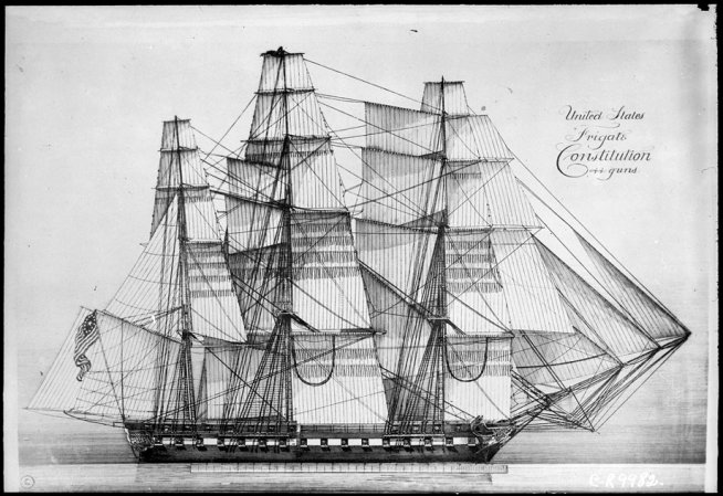 The Original Sail Plans for America’s Oldest Warship