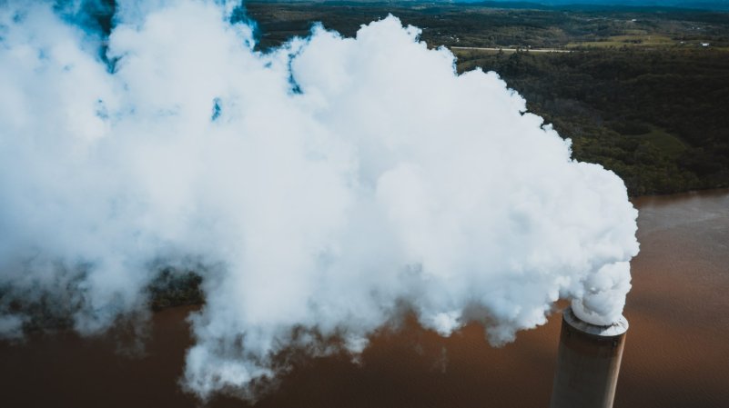 Pollution from power plant.