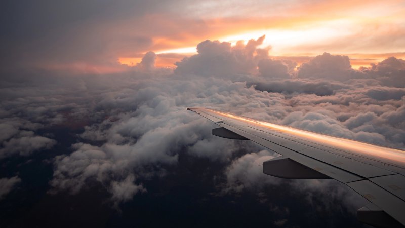 view from airplane