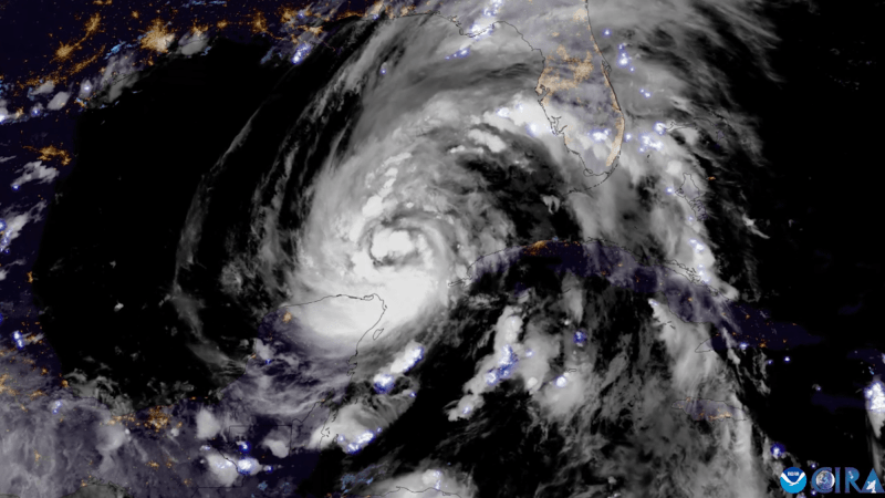 Satellite image of Hurricane Helene