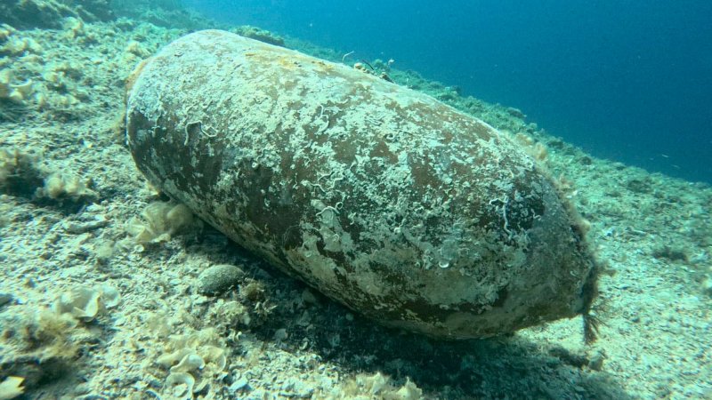 Germany’s North and Baltic Seas are littered with munitions from the First and Second World Wars, such as shells—as shown here—once fired from German battleships.