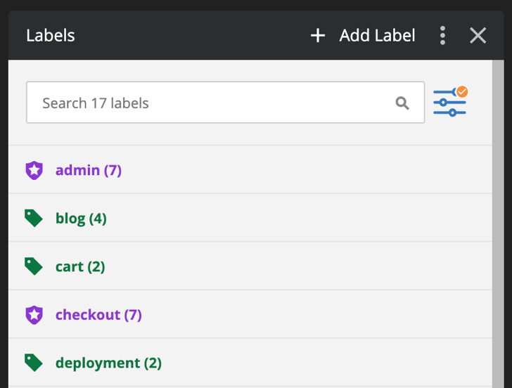 Labels panel + management improvements! blog post featured image