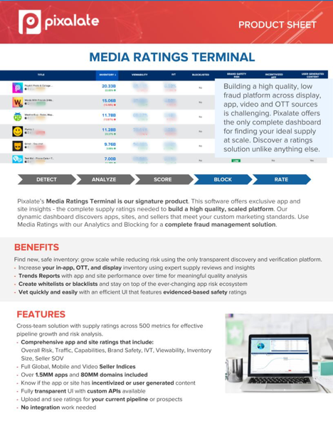 Mediat Ratings Terminal Product Sheet