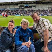 Joyce Woods cheered Warrington Wolves to victory against St Helens