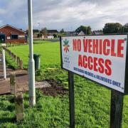 Great Sankey Parish Council has installed a new sign at Tim Parry Recreation Ground