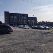 A view from within the site towards Winwick Street, which has been included in a report to the committee