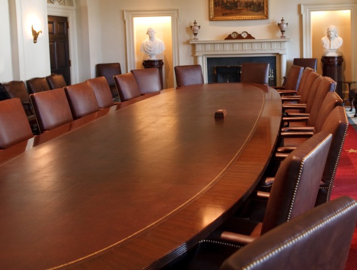 The Cabinet Meeting Room in the White House