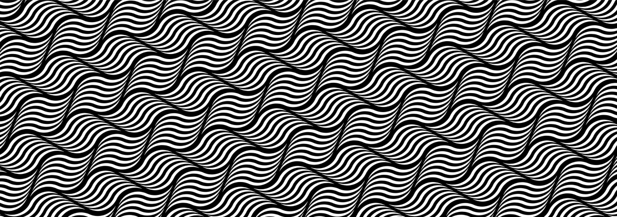 Waves black and white pattern