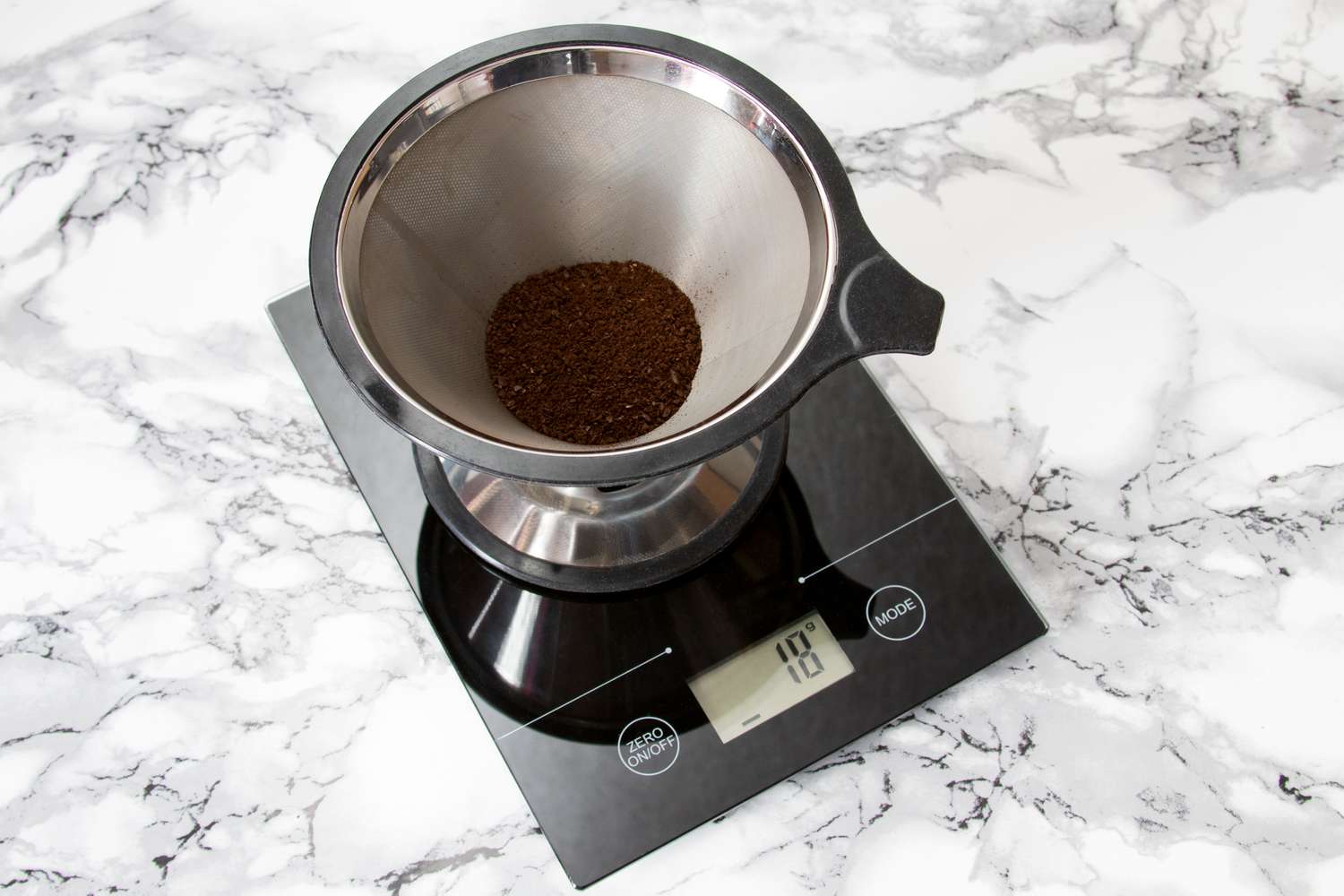 Measuring Coffee Grounds for Pour-Over Coffee