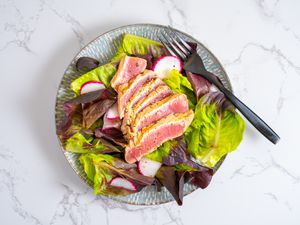 Marinated Grilled Tuna With Dijon Honey Mustard