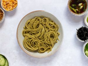 Cold Green Tea Soba Noodles (Cha Soba)