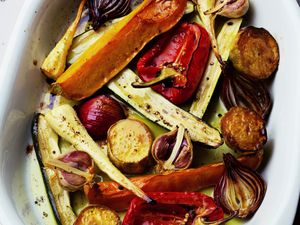 Roasted Vegetables on a platter