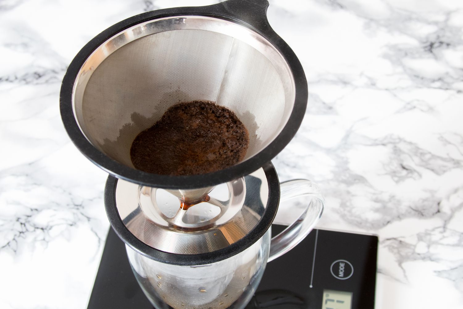 Wetting Coffee Grounds for Pour-Over Coffee