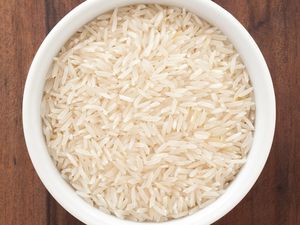 A bowl of Basmati rice