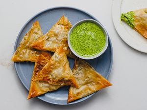 Quick and Easy Baked Vegetarian Samosas recipe 