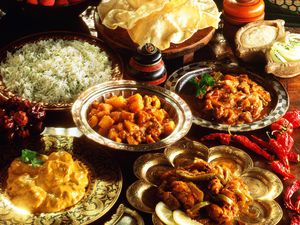 A selection of Indian dishes