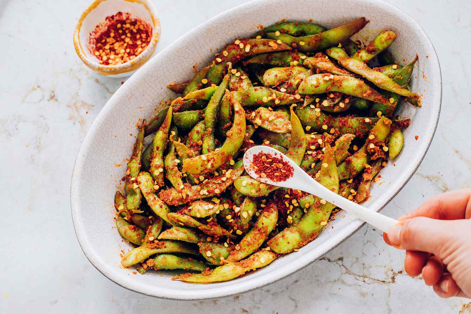 Spicy Edamame (Soy Beans)