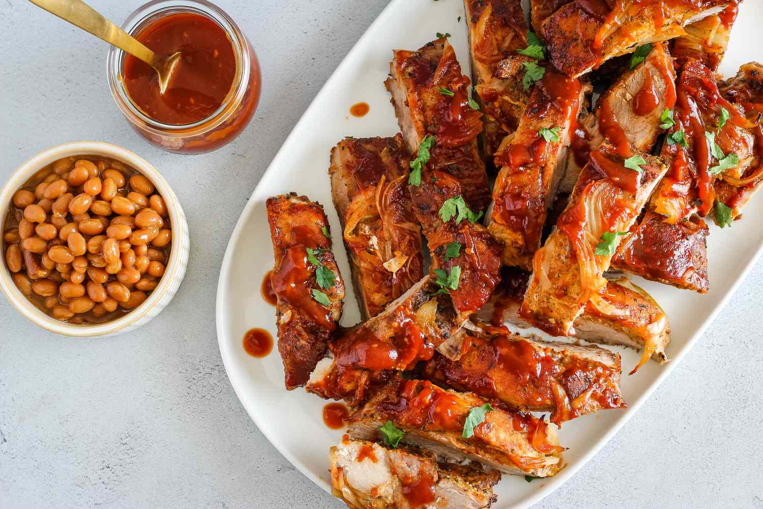 Easy baked barbecued country style ribs recipe