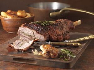 Roast leg of lamb