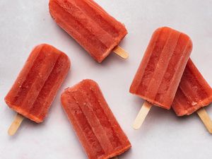 Strawberry Champagne Popsicle