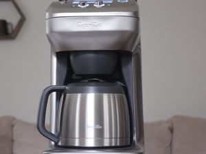 Breville The Grind Control coffee maker on a table