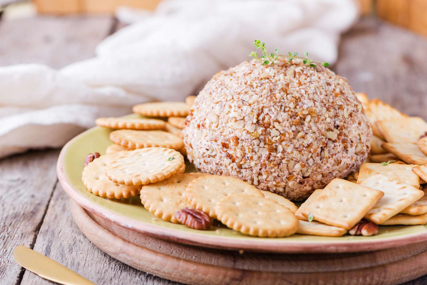 Celebration cheeseball with pecans