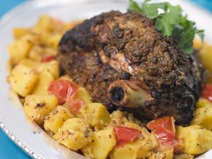 Indian roast leg of lamb (Masala Raan) 