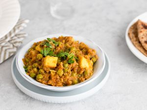 Mutter paneer peas cottage cheese recipe