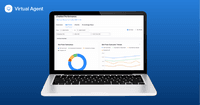 Screenshot of chatbot performance analytics.