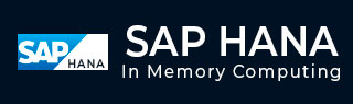 SAP HANA Tutorial