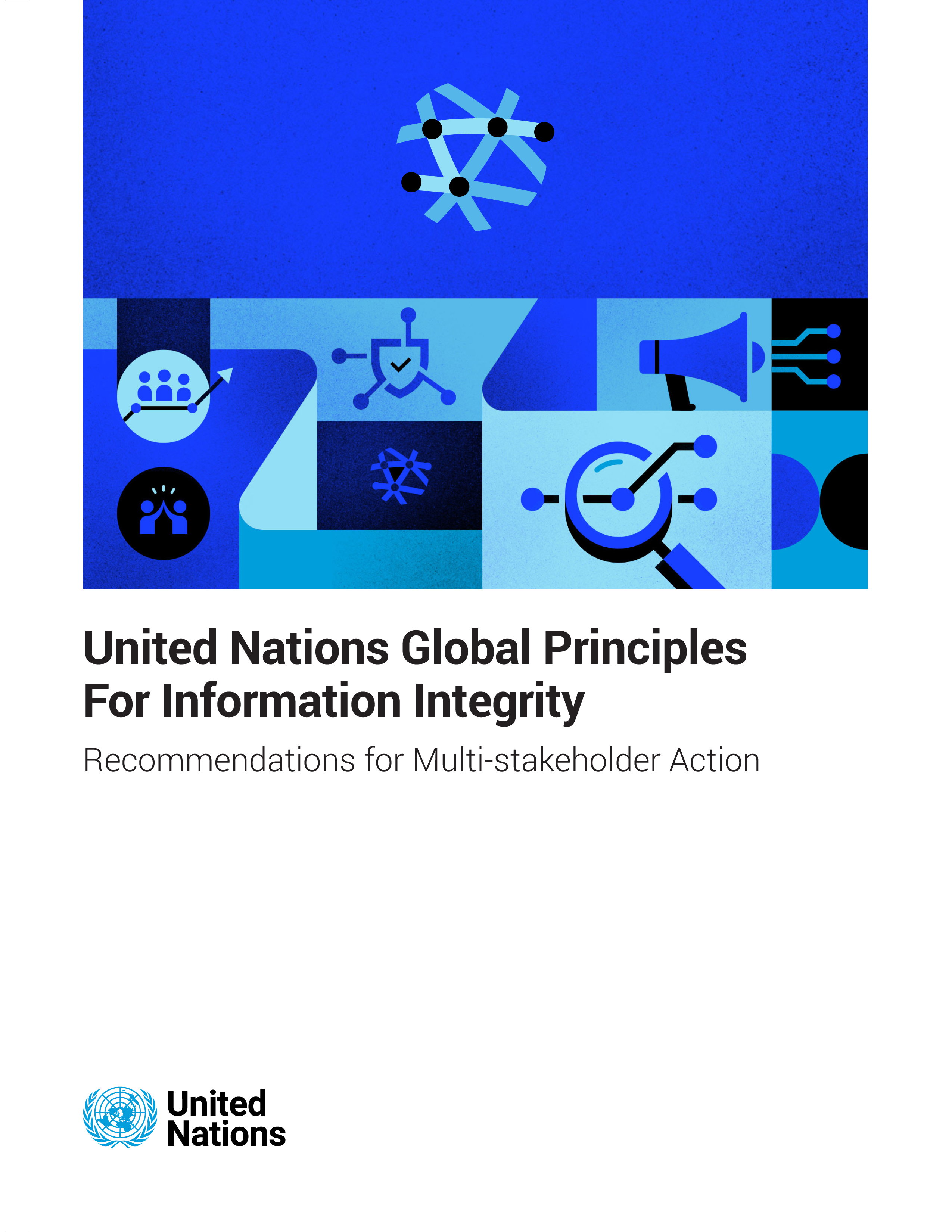 Cover of United Nations Global Principles for Information Integrity