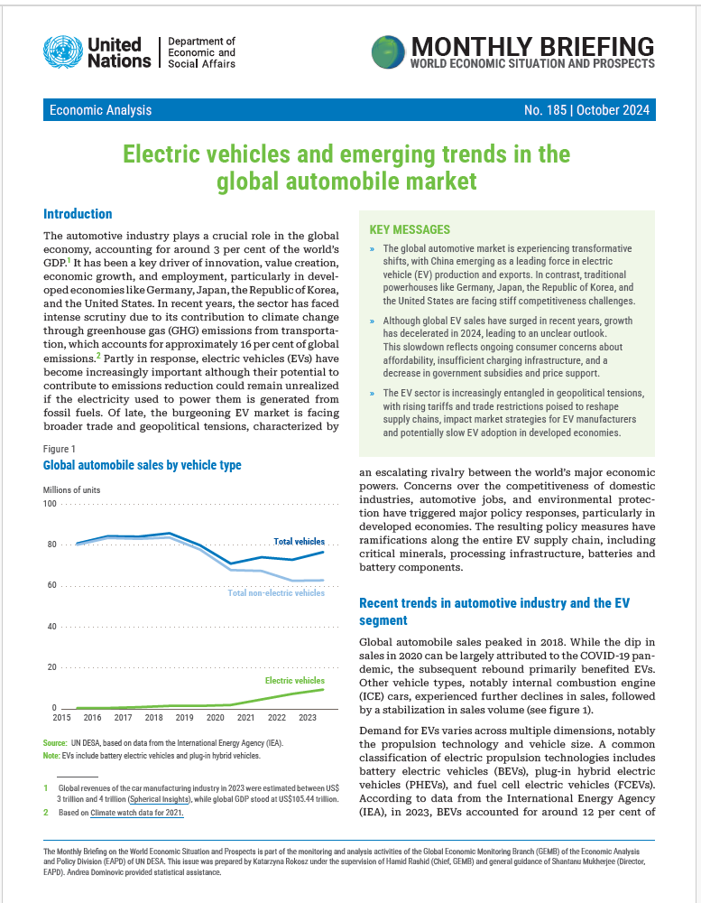 World Economic Situation and Prospects: October 2024 Briefing, No. 185