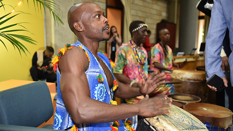 Local drummers at the UNCSC